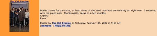 Dela Clothing - The Cat Empire